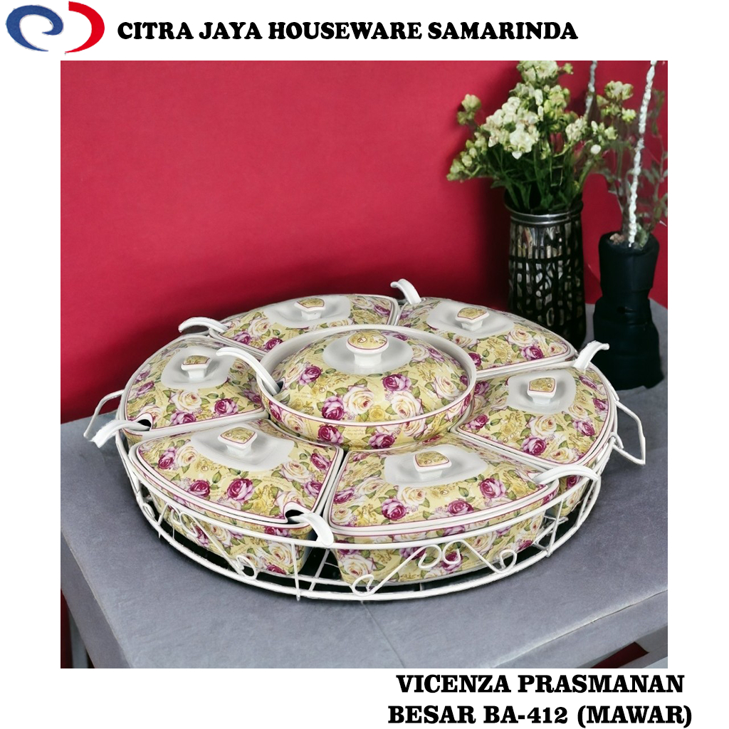 Prasmanan Besar Keramik Vicenza B-412 / BA-412 (Per 1 Set) KHUSUS INSTANT SAMARINDA