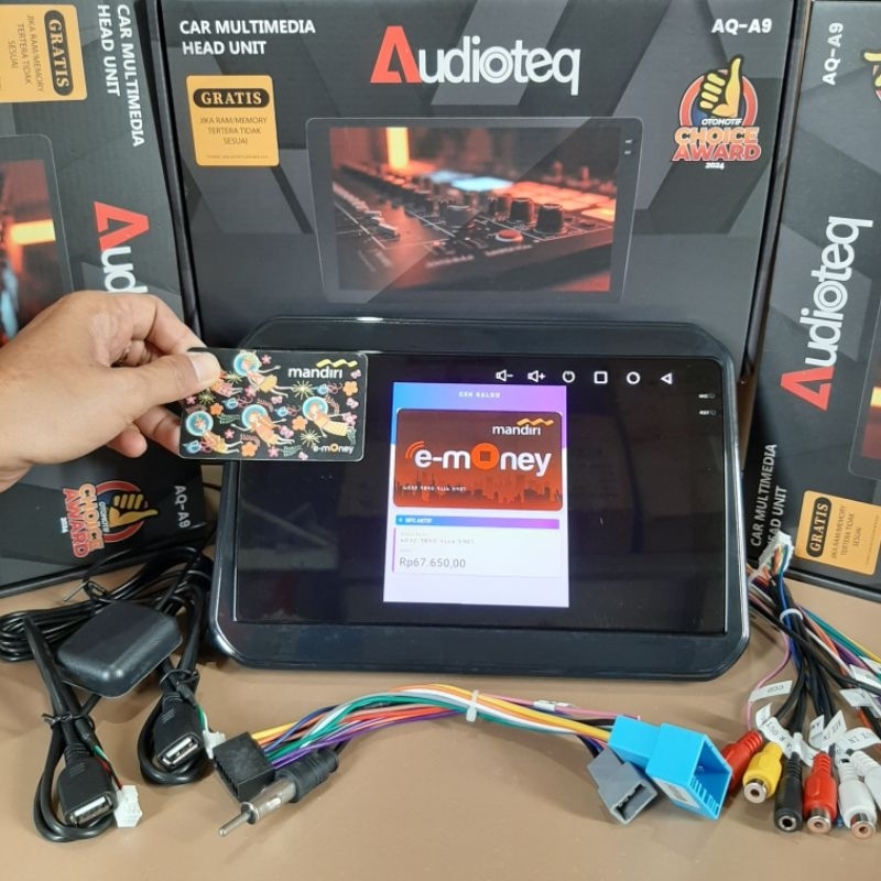 HEAD UNIT ANDROID AUDIOTEQ NFC RAM 2/64 GB ANDROID IGNIS ANDROID 9 INCH INCELL BLACK SCREEN AUDIOTEQ