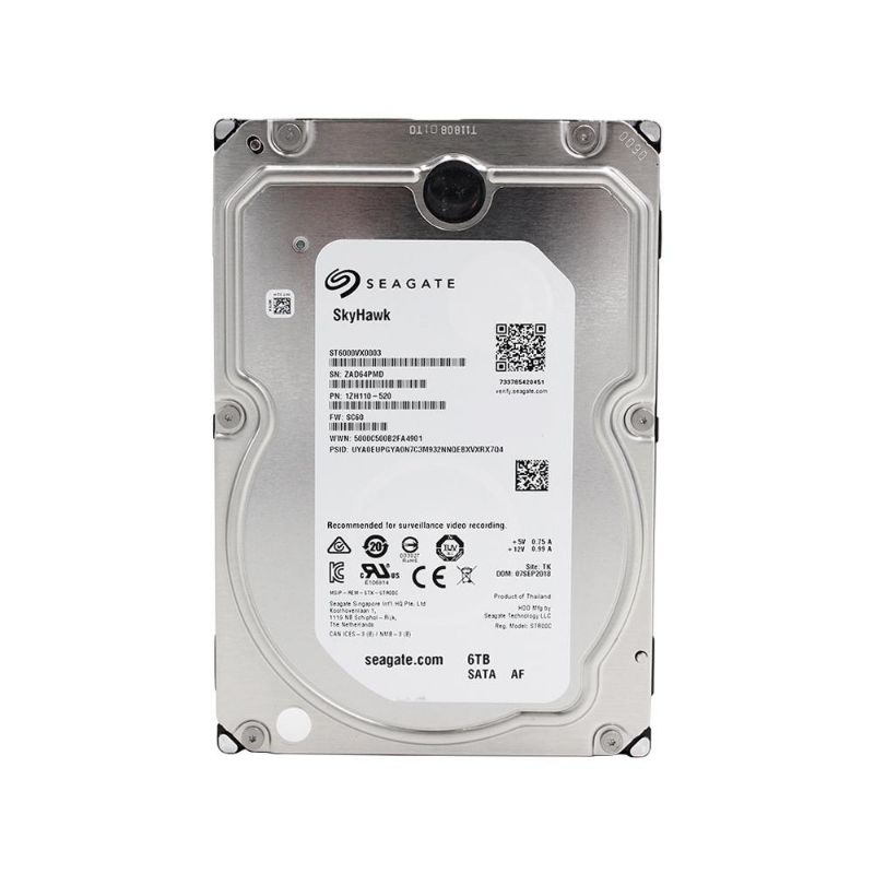 HARDDISK SEAGATE SKYHAWK 6 TB NEW. NON MFI