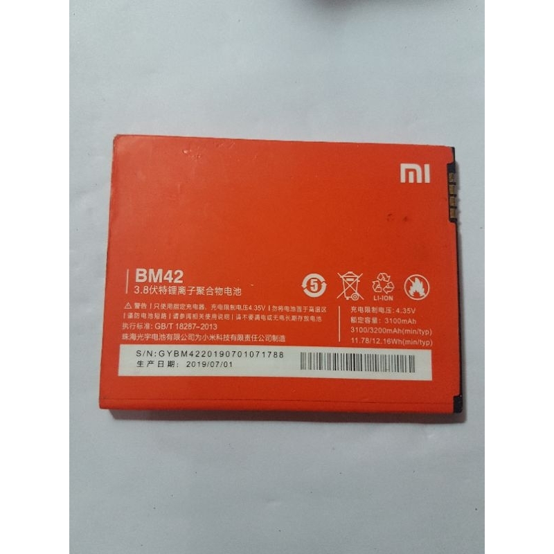 batre redmi note 1-BM 42 ORI