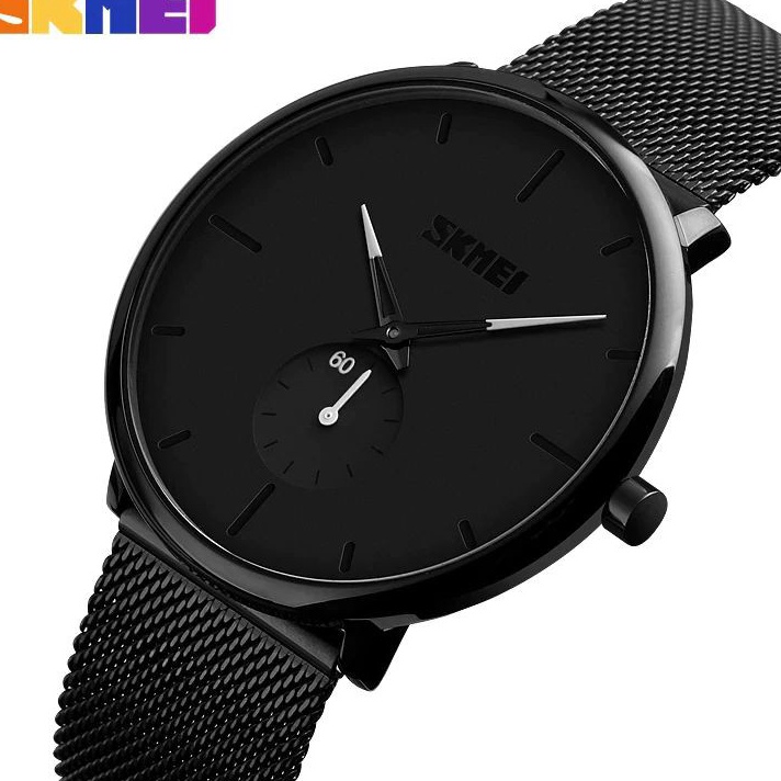 SKMEI 9185 Jam Tangan Pria Analog Tali Rantai Pasir MGOS