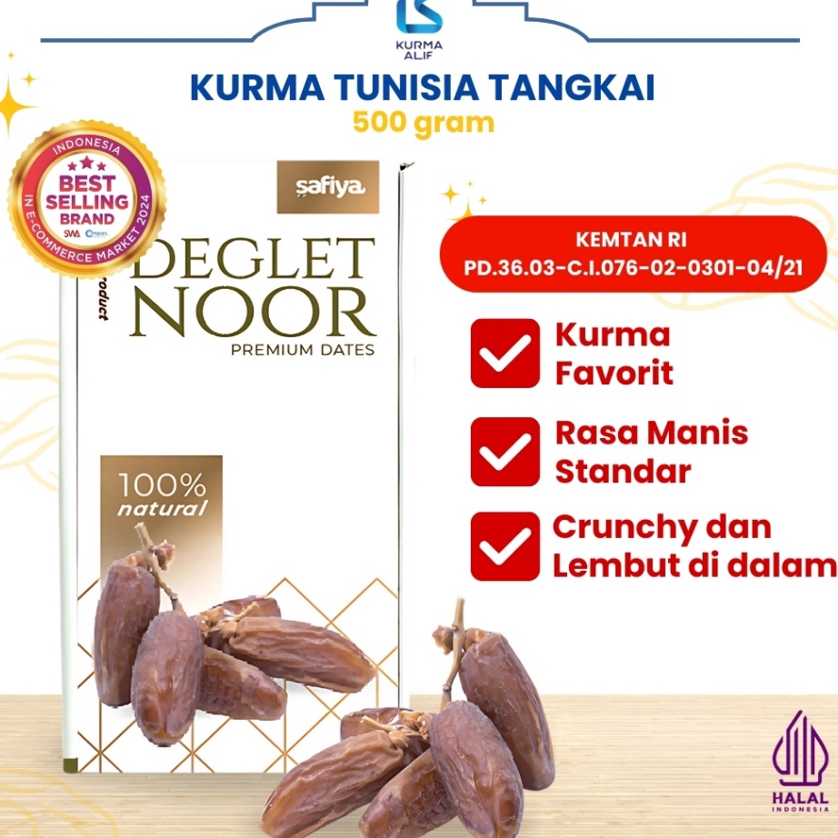 

Kurma Tangkai Tunisia Kemasan 5 Gram Kurma Tunisia Asli Kualitas Premium