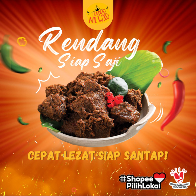 

RENDANG DAGING SAPI SIAP SAJI NI WID