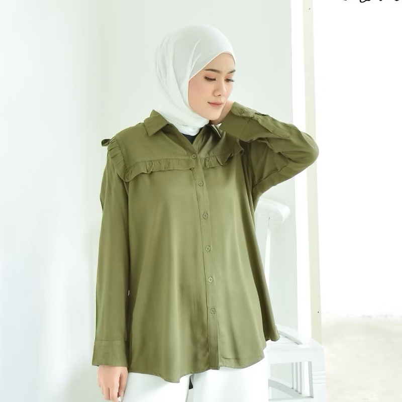 BIYA BLOUSE BY NURAMA - ATASAN POLOS WANITA RAYON VISCOSE