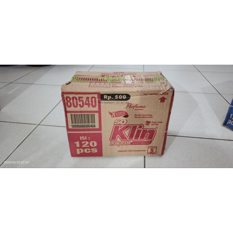 sabun soklin sachet dus