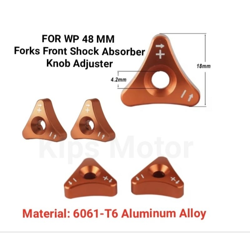 Setelan Knob Adjuster USD WP 48 mm KTM / Husaberg / Gas Gas / Husqvarna