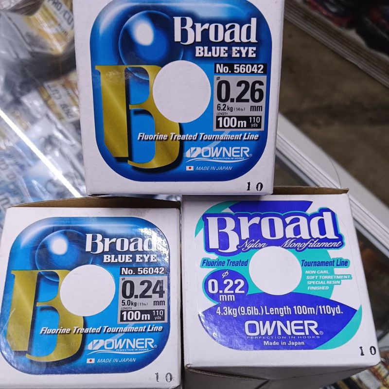 SENAR OWNER BROAD BLUE EYE DAN BROAD NYLON /SENAR OWNER 100 M (bisa cod)