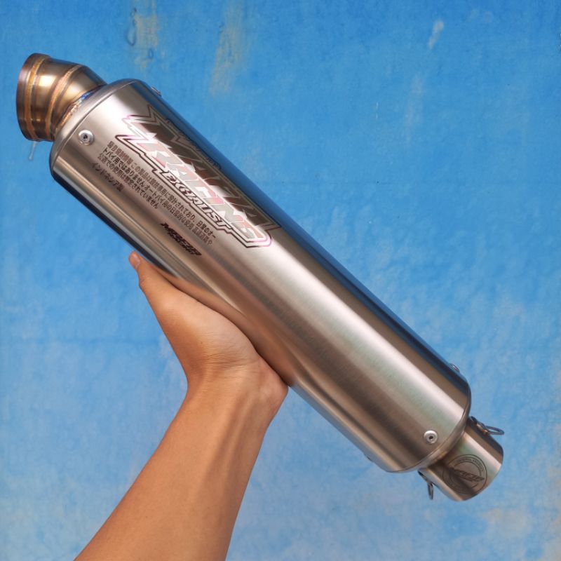 silincer knalpot mafia racing model gp5 ,3,5inci , bulet 30 cm