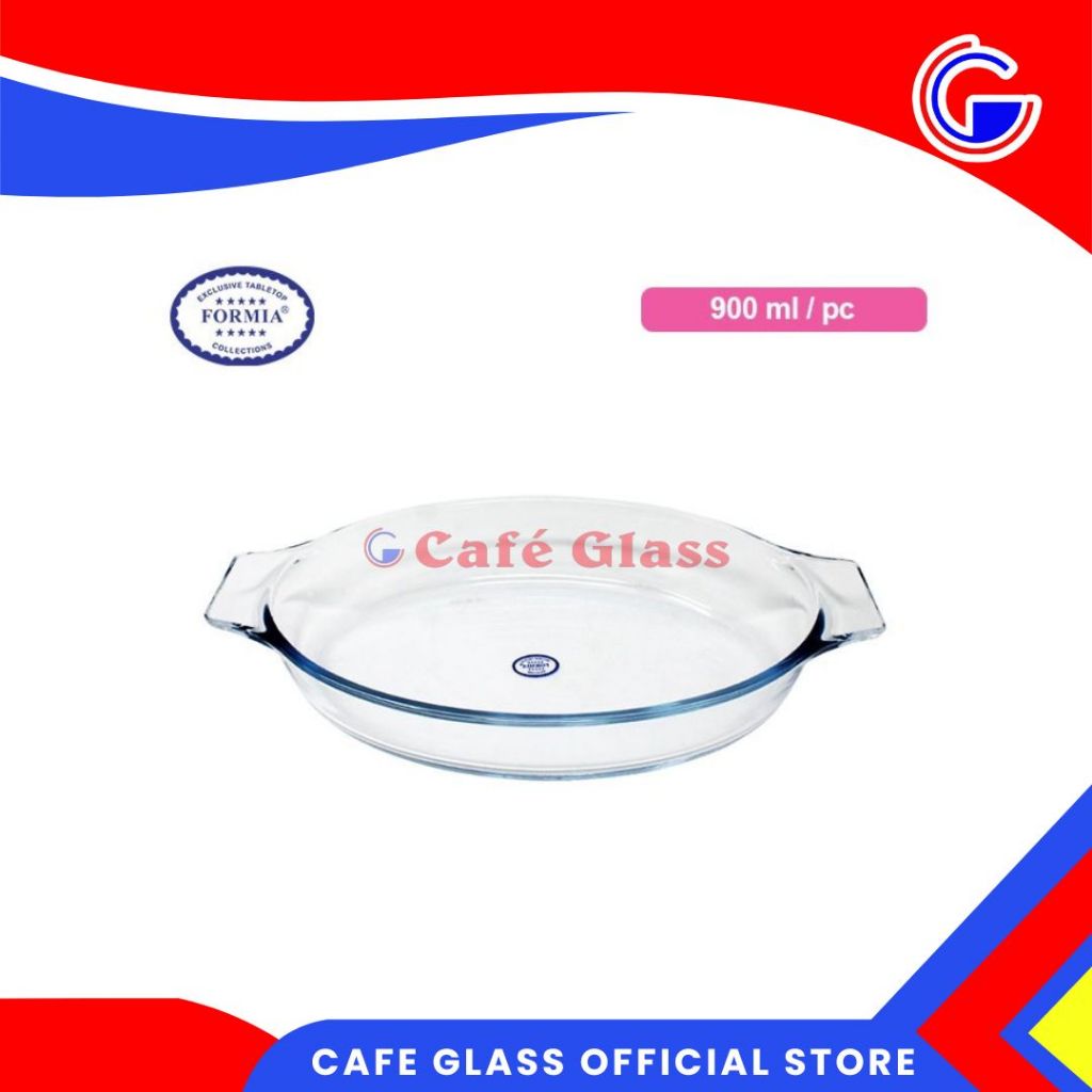 Loyang Kaca - Loyang Bake & Serve Formia 900Ml - Loyang Oval Fr-871109