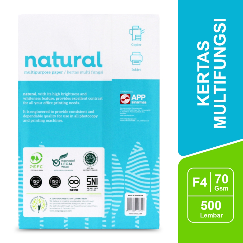 

KERTAS HVS NATURAL 70 Ukuran A4