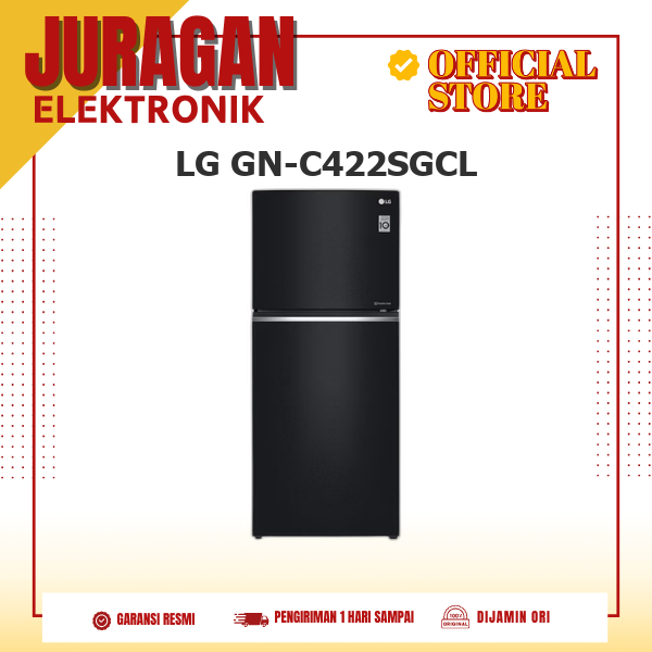 LG GN-C422SGCL KULKAS 2 PINTU SIDE BY SIDE SMART INVERTER 416L MULTI AIR FLOW GN-C422SGCL GNC422SGCL