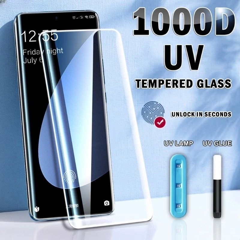 Tempered Glass UVClear Untuk Infinix Hot 50 Pro Plus Khusus Layar Lengkung NANO UV Lem Terpisah Pons