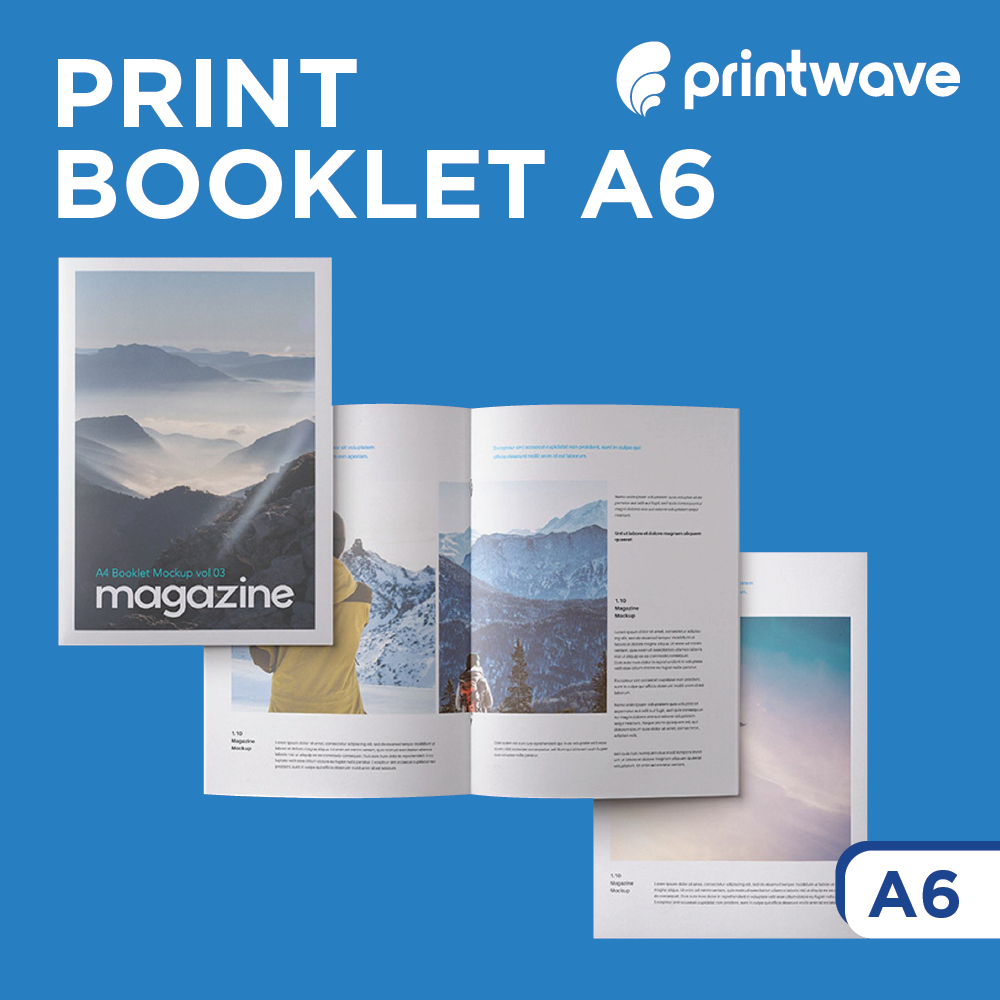 

Cetak Jilid Booklet A6 Portrait/Landscape Premium Custom | Print Company Profile, ComPro, Majalah, Katalog, Buku Bergambar, Buku Cerita, Notebook, Notepad, Memo, Buku Aktivitas, Scrapbook, Jahit Kawat