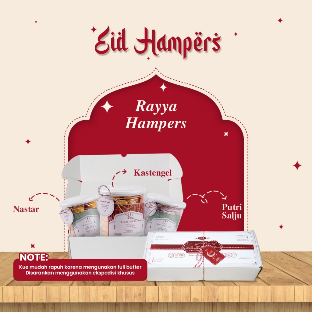 

Hampers Idul Fitri Old Time Bakery Nastar, Kastangel, Putri Salju