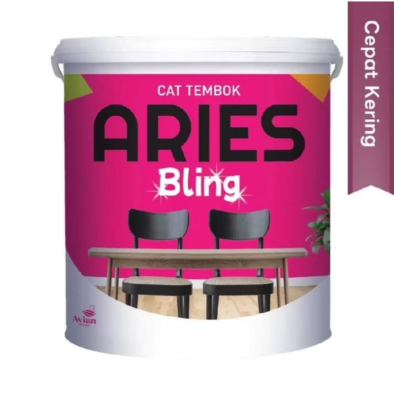 (BACA DESKRIPSI DULU) cat tembok aries bling sekelas qluc 4,5kg / cat tembok aries bling 4,5kg / cat