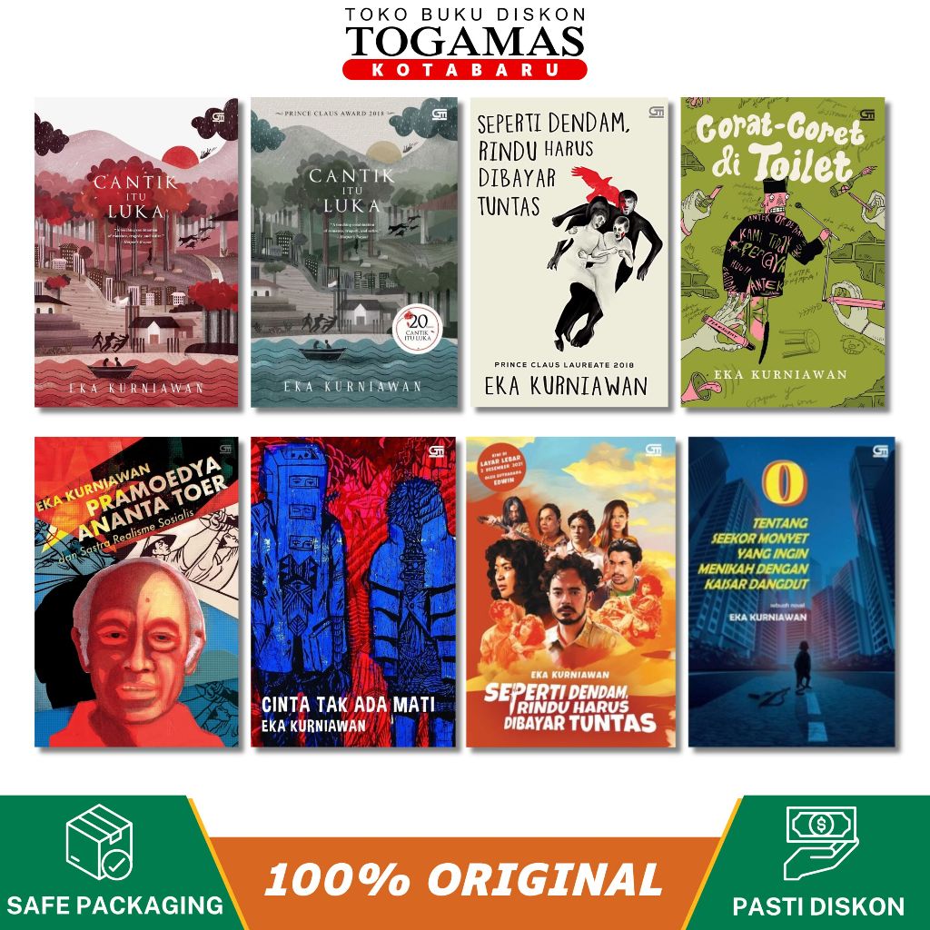 Ready Cantik Itu Luka Soft Cover / Seperti Dendam Rindu Harus Dibayar Tuntas / Corat Coret Di Toilet