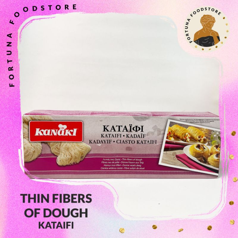

Kanaki Kataifi Adonan Tepung Tipis Premium 450gr