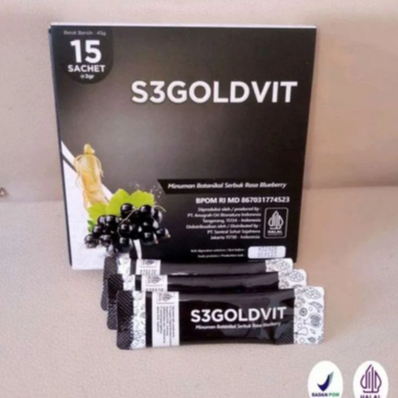 S3 GOLDVIT ( 1 SACHET ) ECERAN MENINGKATKAN LIBIDO PRIA & MELANCARKAN PEREDARAN DARAH