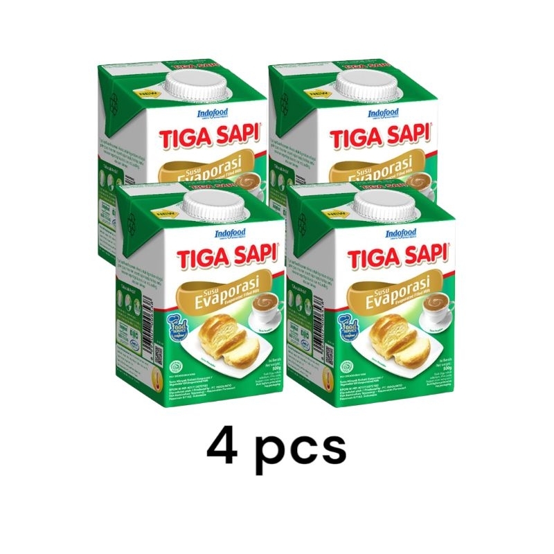 

Tiga Sapi Susu Evaporasi (4 x 500gr)