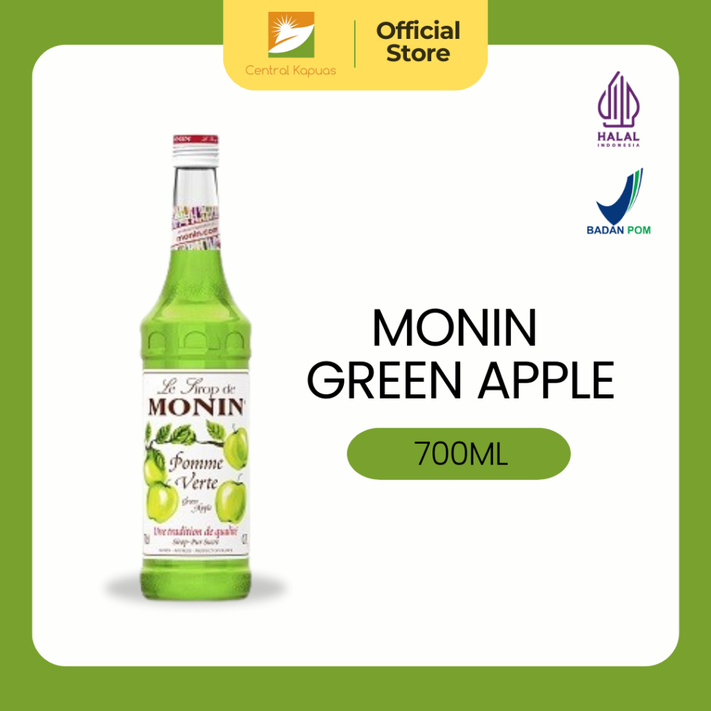 

MONIN Premium Syrup Green Apple