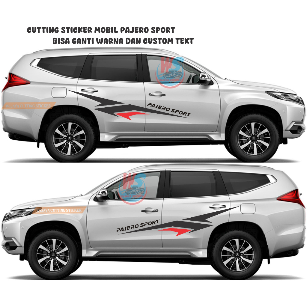 sticker pajero sport sticker mobil stiker mobil pajero STICKER MOBIL MITSUBISHI PAJERO SPORT