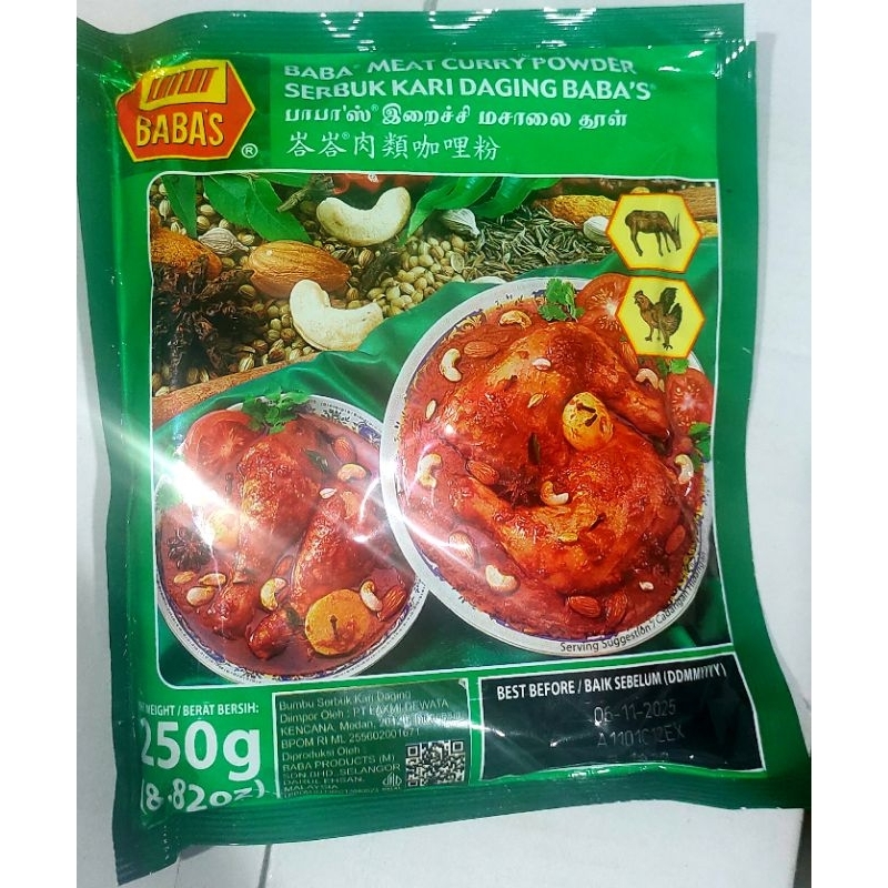 

BABAS SERBUK KARI DAGING / MEAT CURRY POWDER 250GR