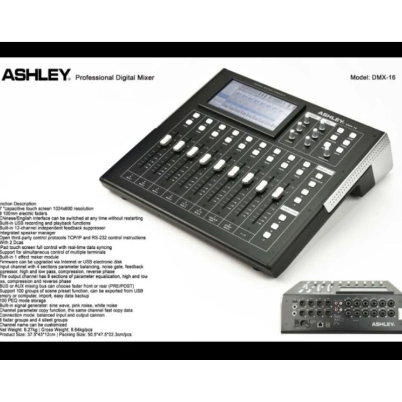 Digital mixer audio Ashley DMX16 garansi original