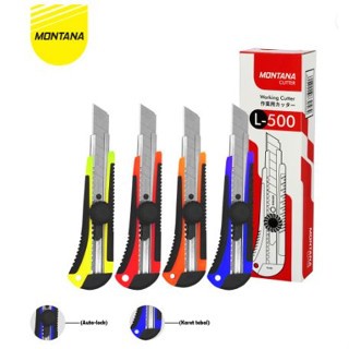 

(1 Lusin) Cutter Murah/ MONTANA Cutter / Pemotong Montana CT L-500 - Orange