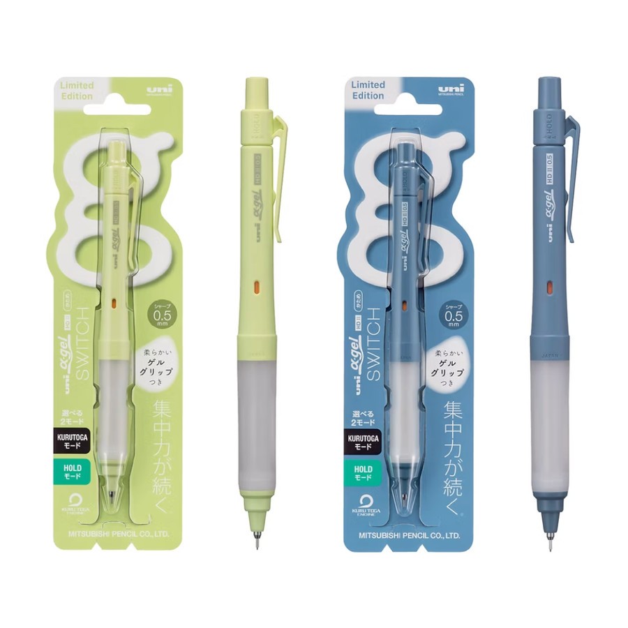 

Ay00! Uni Alpha Gel Switch Kuru Toga Machine Positive Colors Mechanical Pencil 0.5mm Limited Edition