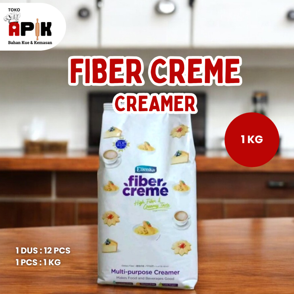 

Fiber Creme Ellenka 1000gr (1kg) / 100 gram / Multi Purpose Creamer Sehat Pengganti Santan