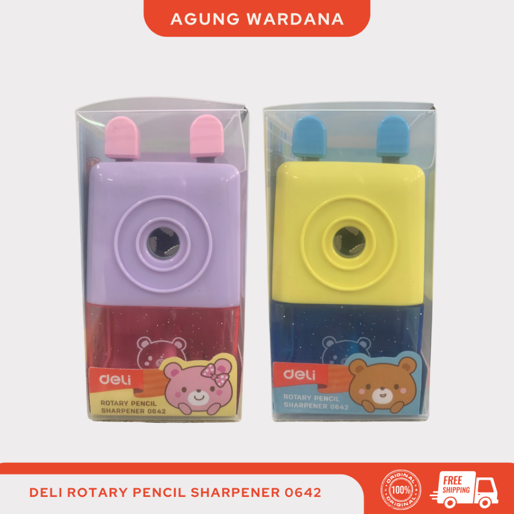 

Deli Rotary Pencil Sharpener 0642 Rautan Pensil Putar