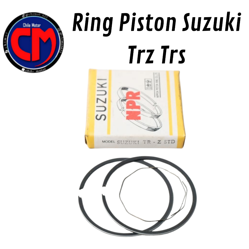 Ring Seher Piston Suzuki Trz Trs Gp125 Gp 125 Ts125 Ts 125 Os Oversize Ukuran 1.00