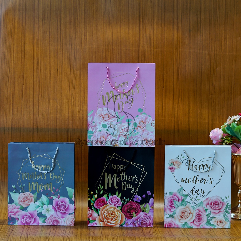 

Paper Bag Happy Mothers Days Gift Bag Tas Hadiah Souvenir Tas Hampers Hari ibu Tipe 2
