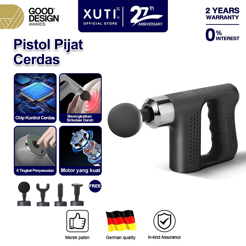 XUTI Deep Tissue Muscle Massager Gu / alat pijat elektrik getar/alat pijat getar elektrik/alat terap
