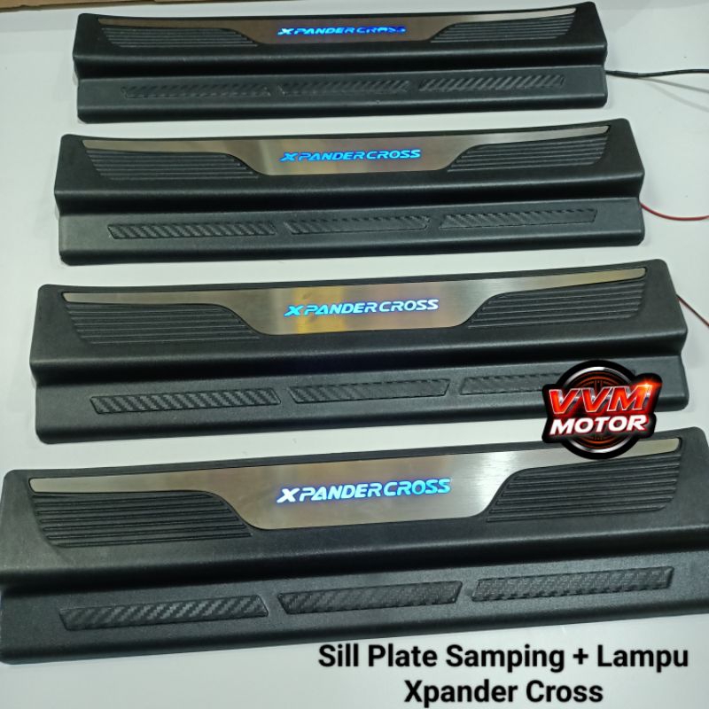 Sill Plate Samping Mobil Xpander Cross + LED
