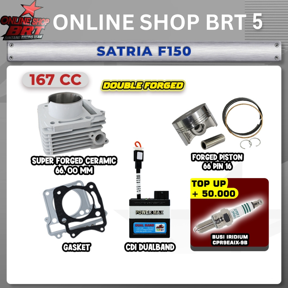 PAKET BORE UP TOURING 5 BRT SATRIA F FU 150 SATRIA F150 KARBU