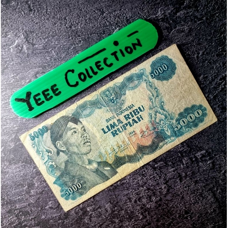 Uang Kertas Kuno Sudirman 5000 Rupiah Tahun 1968 - NAV 057854