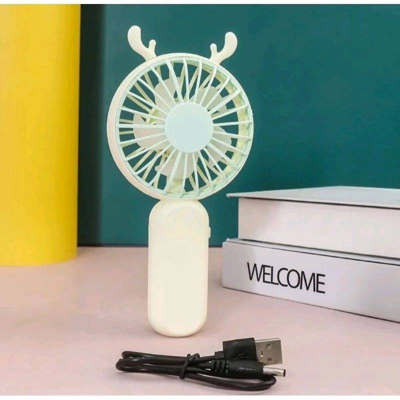 TERLARIS KIPAS ANGIN MINI KARAKTER KIPAS ANGIN MINI FAN GENGGAM PORTABLE KIPAS ANGIN PORTABLE KECIL 
