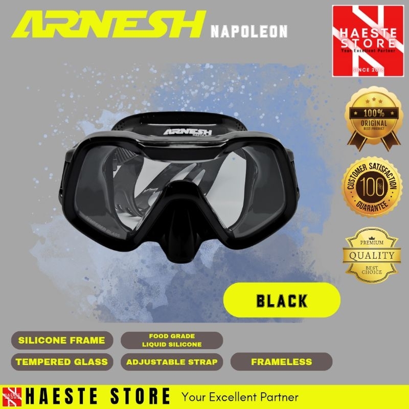 ARNESH NAPOLEON DIVING MASK SNORKLING SCUBA DIVING