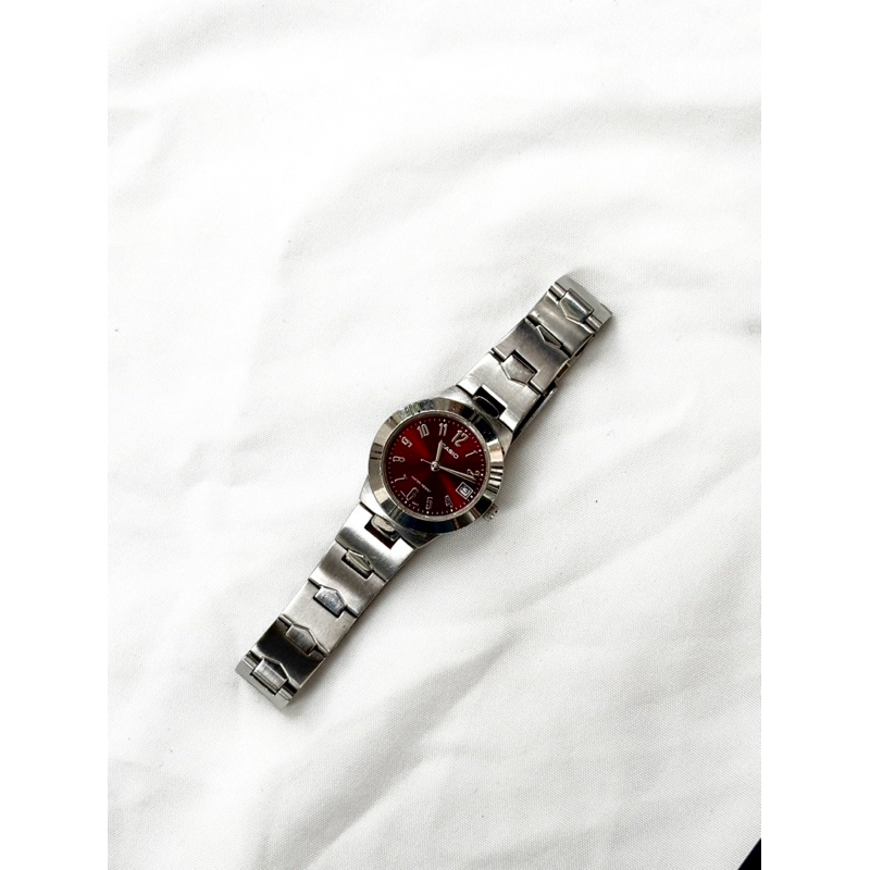 KLATI - VINTAGE WATCH - CASIO SILVER RED