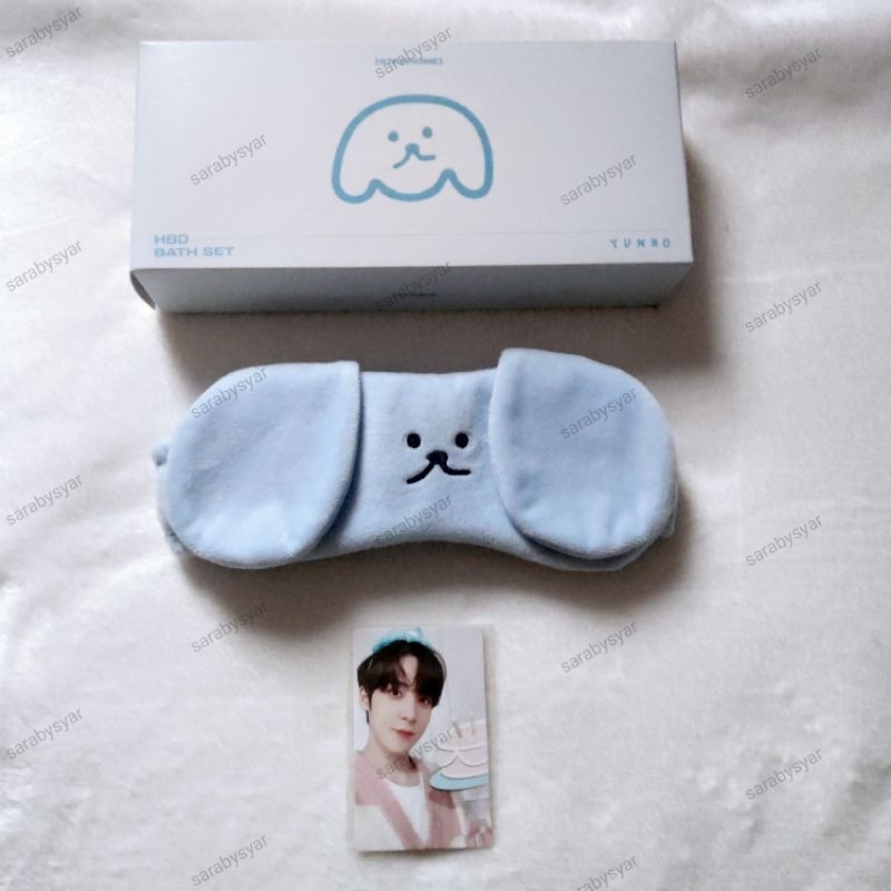 [UNSEALED] WTS ATEEZ YUNHO STAYHOME HBD BATH SET 2022 BIRTHDAY MD