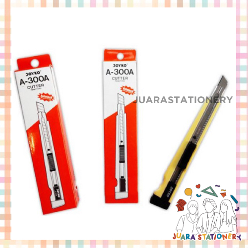 

(73) JUARASTATIONERY Cutter Joyko A-300 Kecil Stainless / Pisau Kater Blade Cuter
