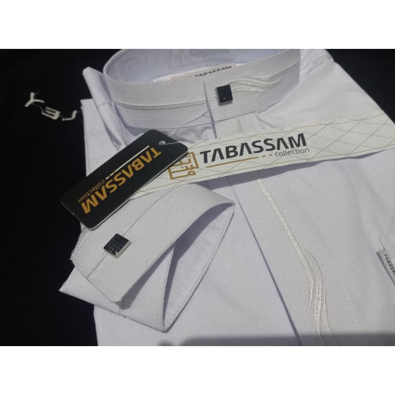 JUBAH ANAK LAKI LAKI PREMIUM TABASSAM MANSET/JUBAH ANAK LAKI LAKI BORDIR/JUBAH PUTIH ANAK LAKI LAKI