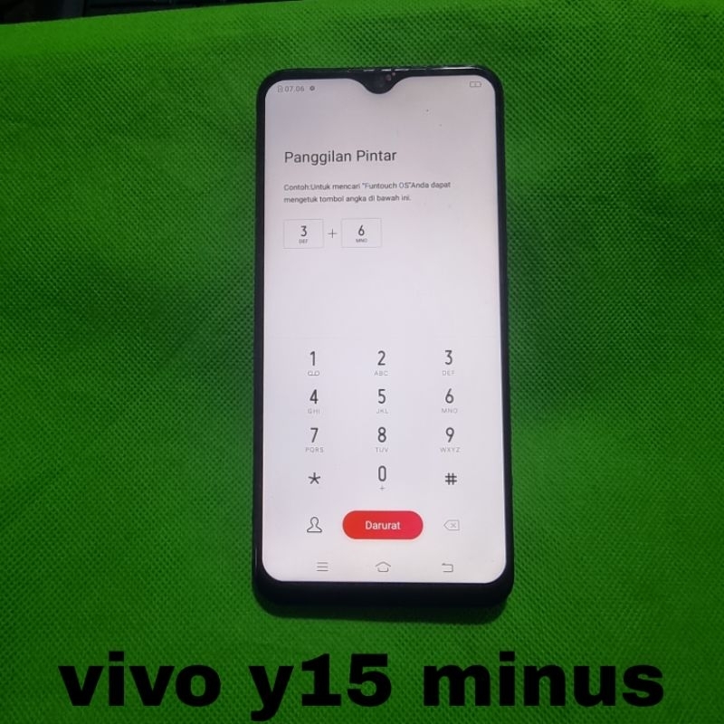 LCD PLUS FRAME VIVO Y15 KW COPOTAN MINUS ADA CAHAYA KELUAR CEK FOTO GARANSI TES