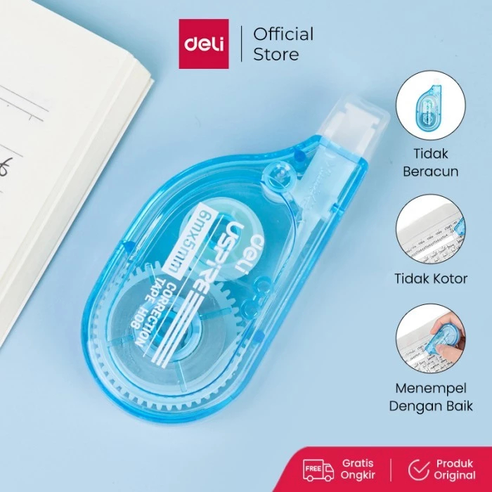 

TBMO Deli Correction Tape Tip X Roll 55mm*6m/8m/12m Ergonomic Design EH08-BX