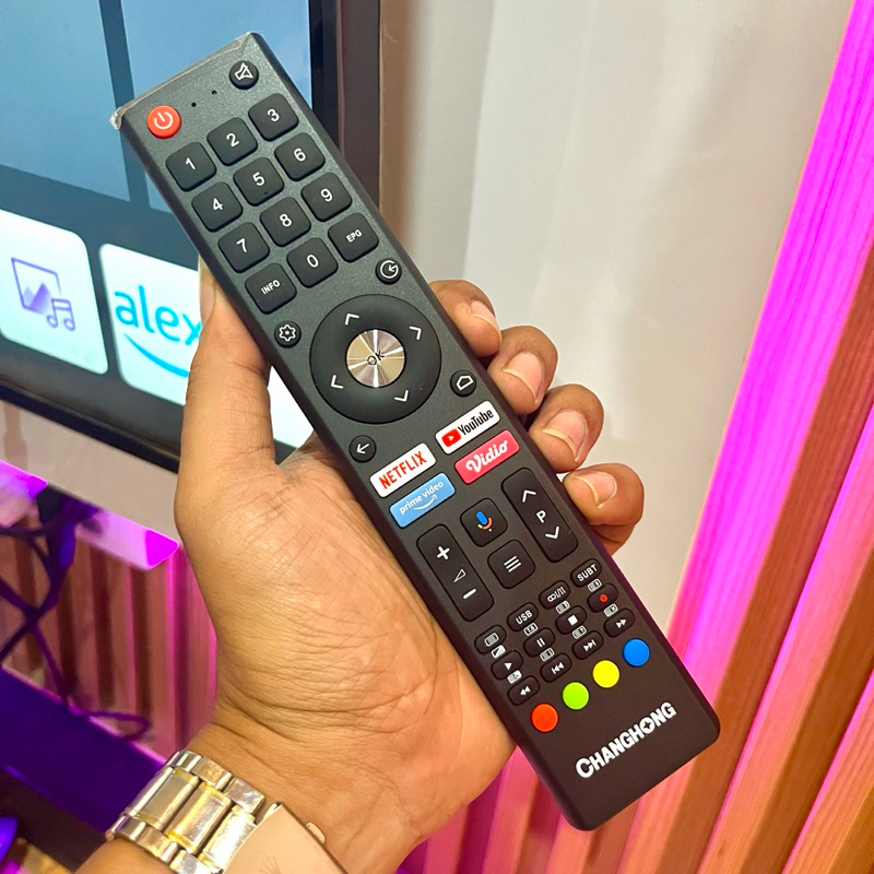 Remote TV CHANGHONG Smart TV Original 100% Support Google Assistant - Remote TV CHANGHONG LED Smart 