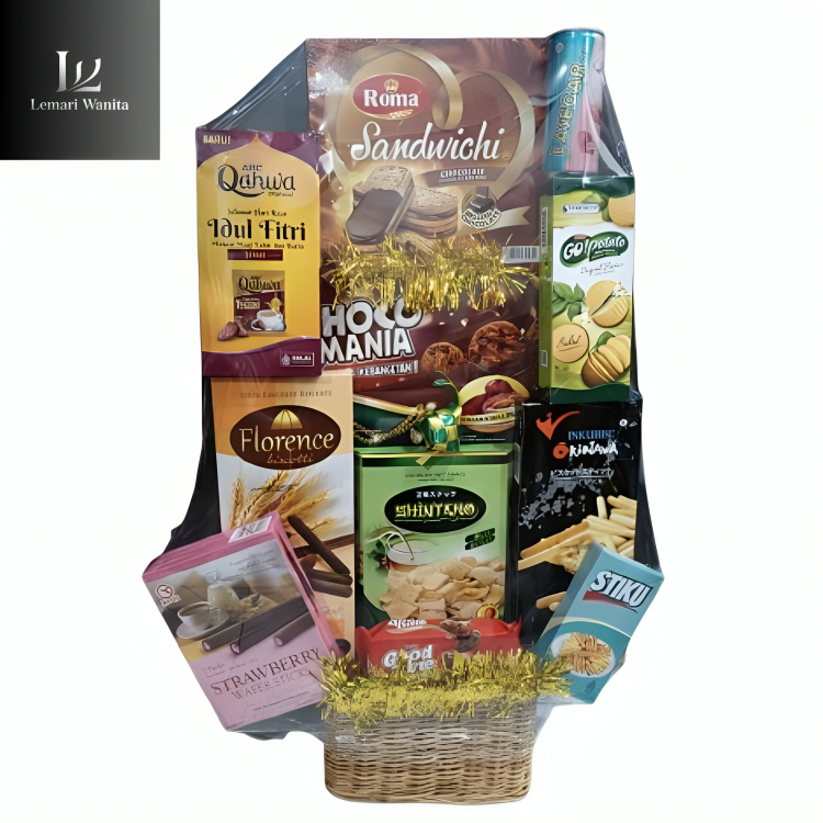 

Parcel Hampers Makanan Lebaran Murah Meriah 2025 (20) | Parcel Aneka Snack Cantik Disusun Tinggi