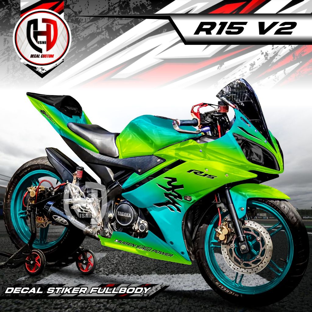 (TERBARU  COD) Decal R15 V2 Full Body - Stiker R15 V2 Full Body Striping R15 V2 Full Body Motif Bung