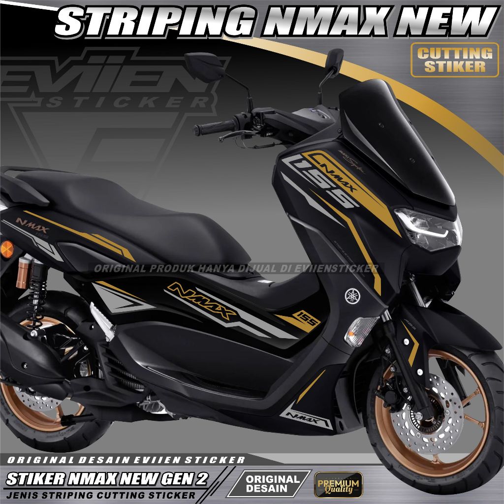 STIKER STRIPING MOTOR NMAX NEW TAHUN 2020 2021 2022 2023 2024 CUTTING STICKER NMX-06