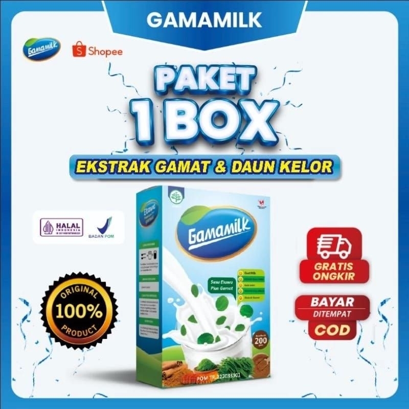 

Promo Terlaris 1 Box GAMAMILK - Susu Kambing Etawa Plus Ekstrak Gamat Halal Bpom